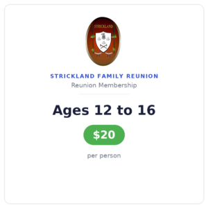 reunion membership (age 12 16)